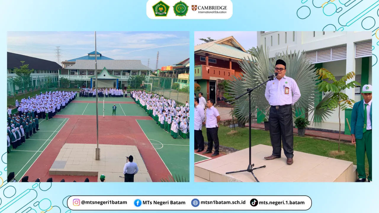 Upacara Bendera Senin: Perkuat Disiplin dan Nasionalisme, Wujudkan Profil Pelajar Pancasila di MTsN 4 Cilacap